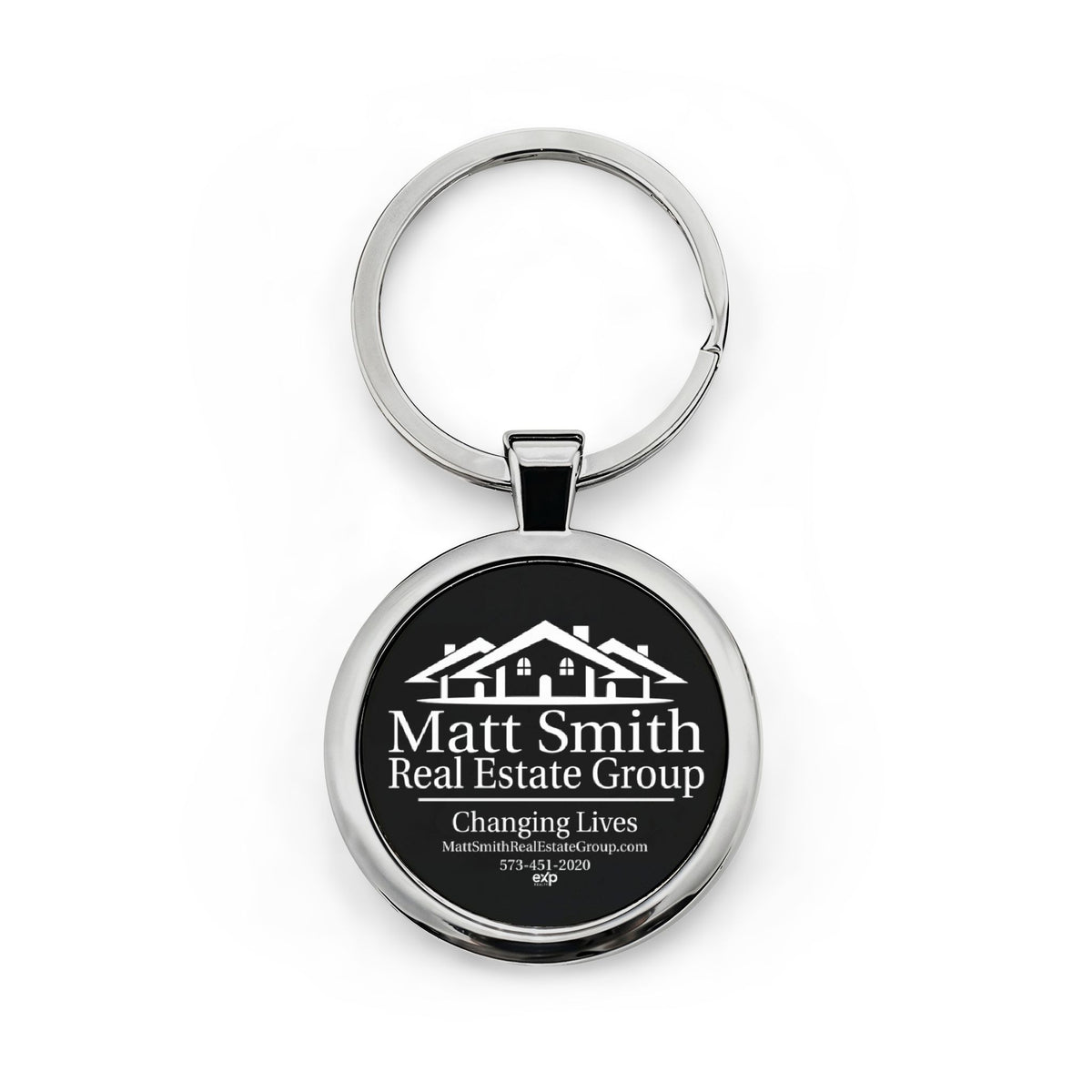 MSREG Round Metal Keychain