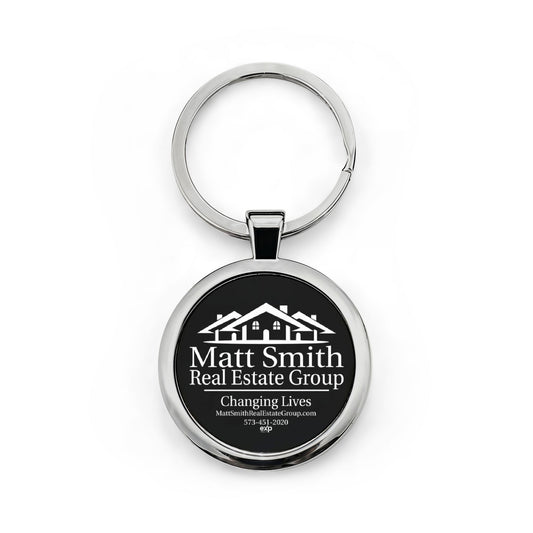 MSREG Round Metal Keychain