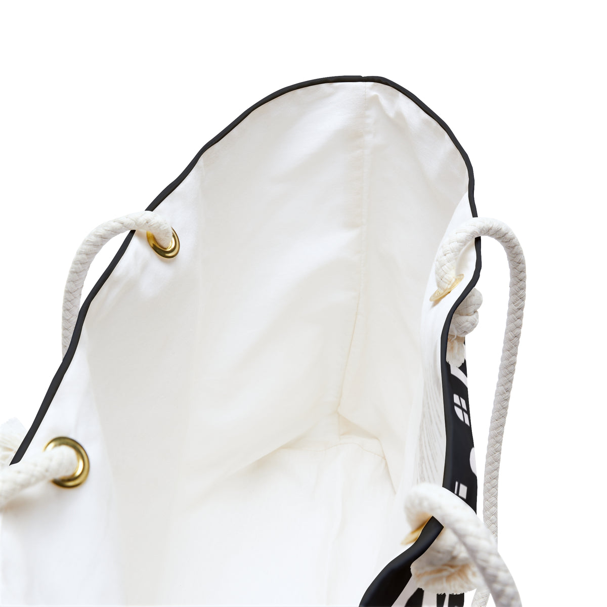 Weekender Tote - White on Black