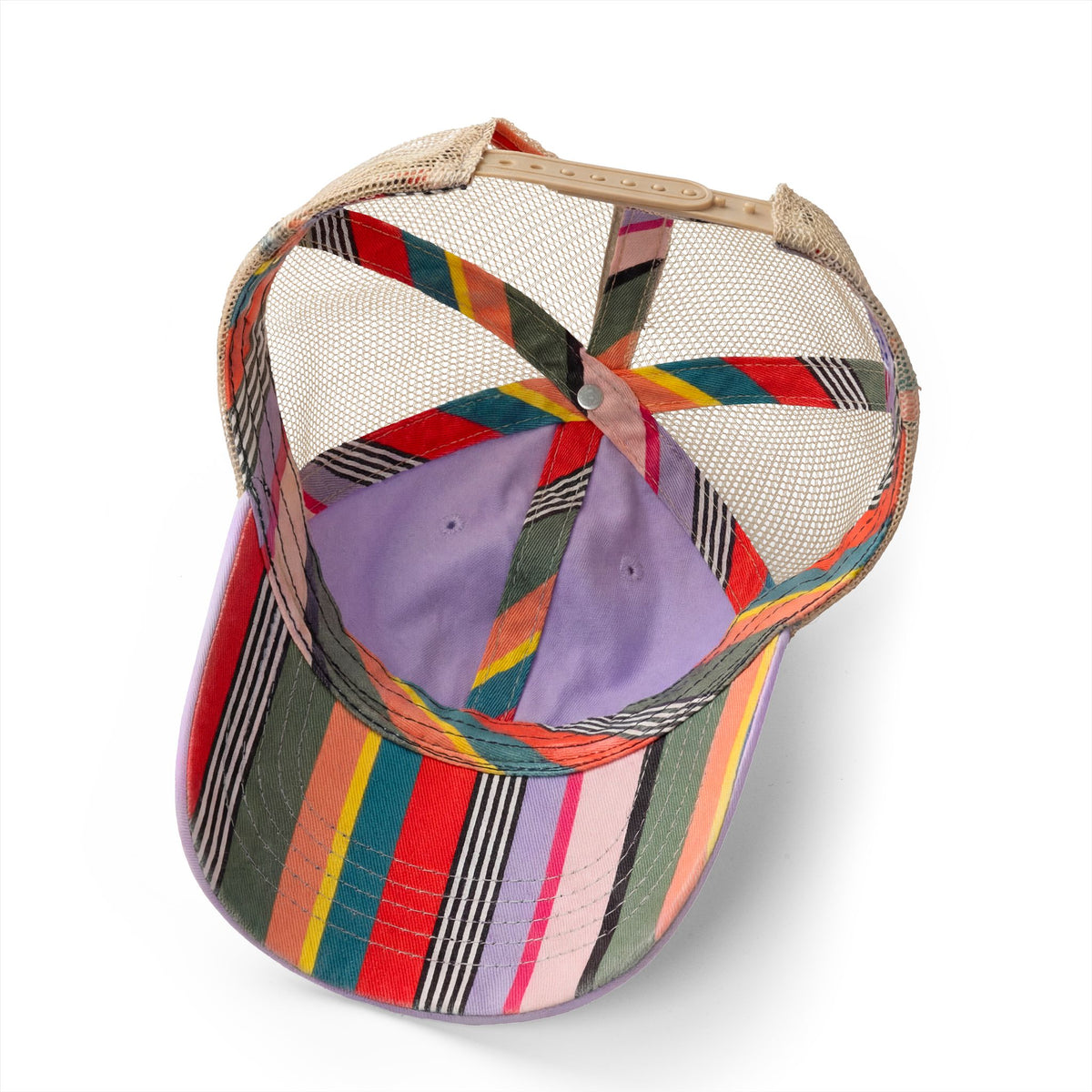 Women's Washed Ponytail Cap - Patterned & Embroidered
