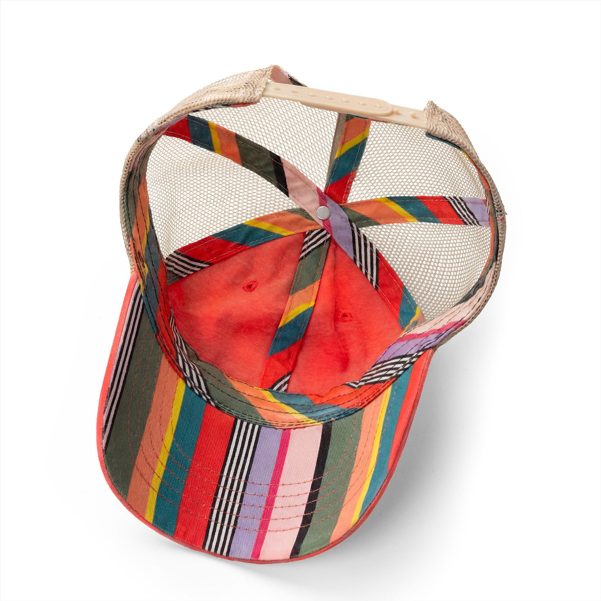 Women's Washed Ponytail Cap - Patterned & Embroidered