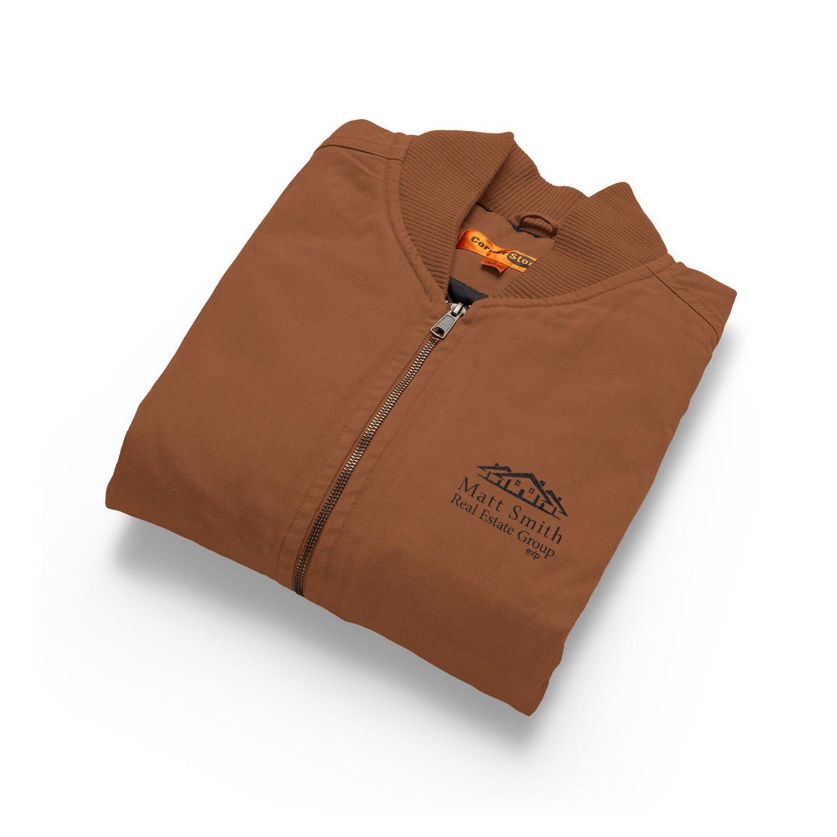 Embroidered MSREG Logo Utility Vest - Black on Brown