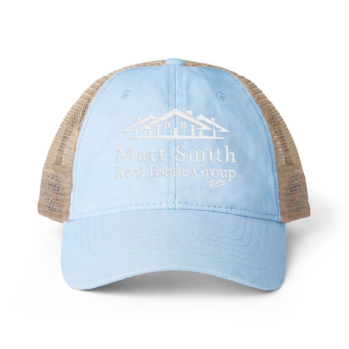 Women's Washed Ponytail Cap - Patterned & Embroidered